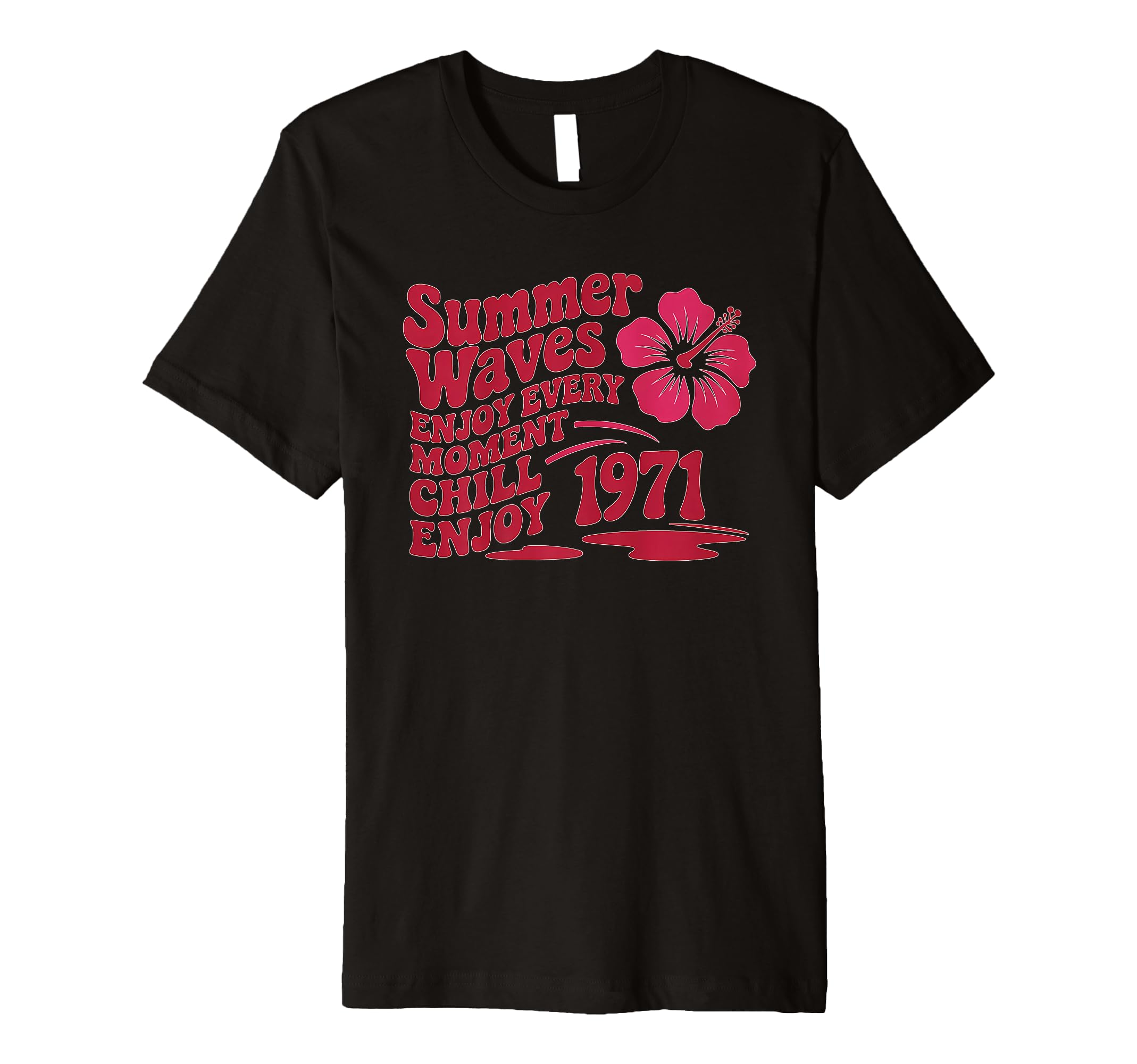 Vibes Summer Waves Typography Summer T-Shirt - Trendy Graphic Unisex - T-Shirt, Sweatshirt, Hoodie