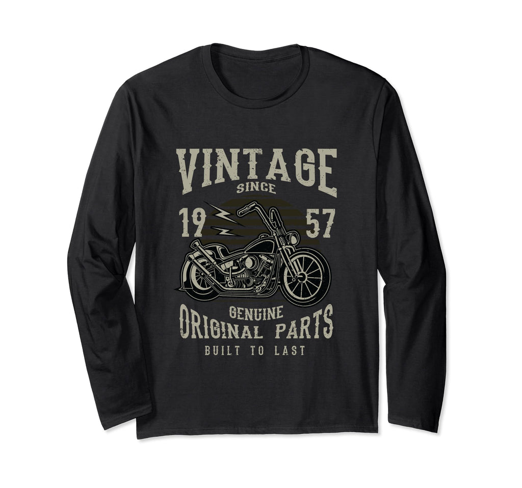 61Th Birthday 1957 Motorcycle Chopper T-Shirt - Casual Everyday Wear Unisex - T-Shirt, Sweatshirt, Hoodie