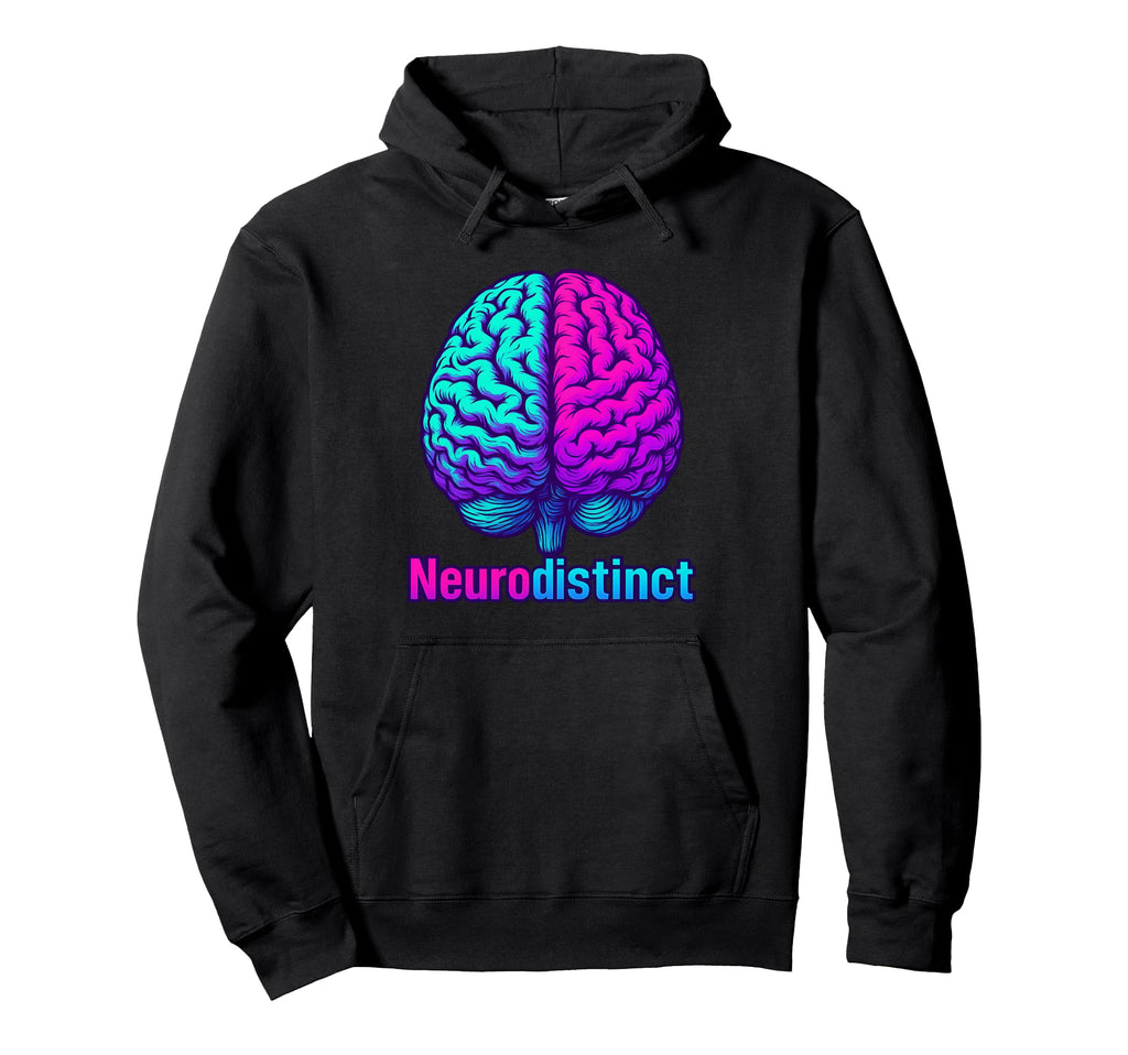 Neurodistinct Neurodiverse Autism Hoodie - Minimalist Print for Adults - T-Shirt, Sweatshirt, Hoodie