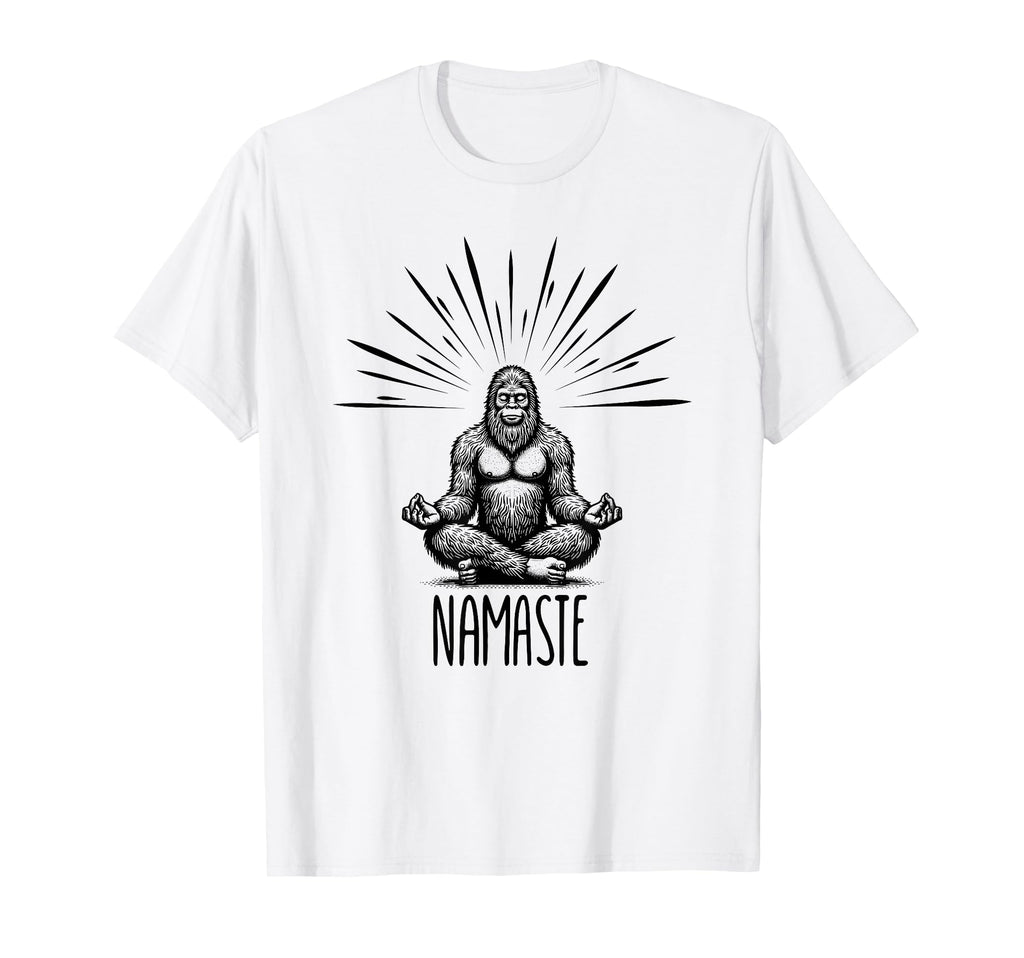 Namaste Bigfoot Yoga Meditation T-Shirt - Aesthetic Graphic for Adults - T-Shirt, Sweatshirt, Hoodie