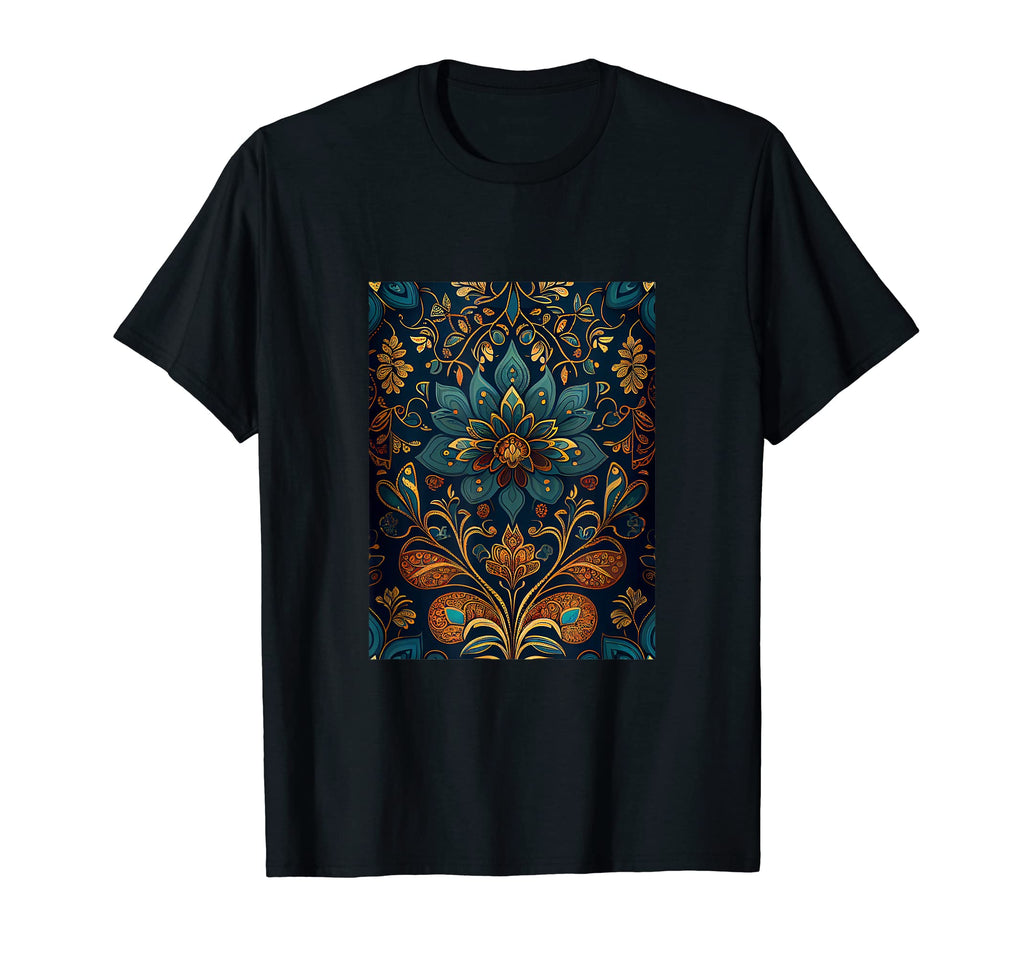 Bohemian Moroccan Pattern Floral Boho T-Shirt - Streetwear Style Men Women - T-Shirt, Sweatshirt, Hoodie