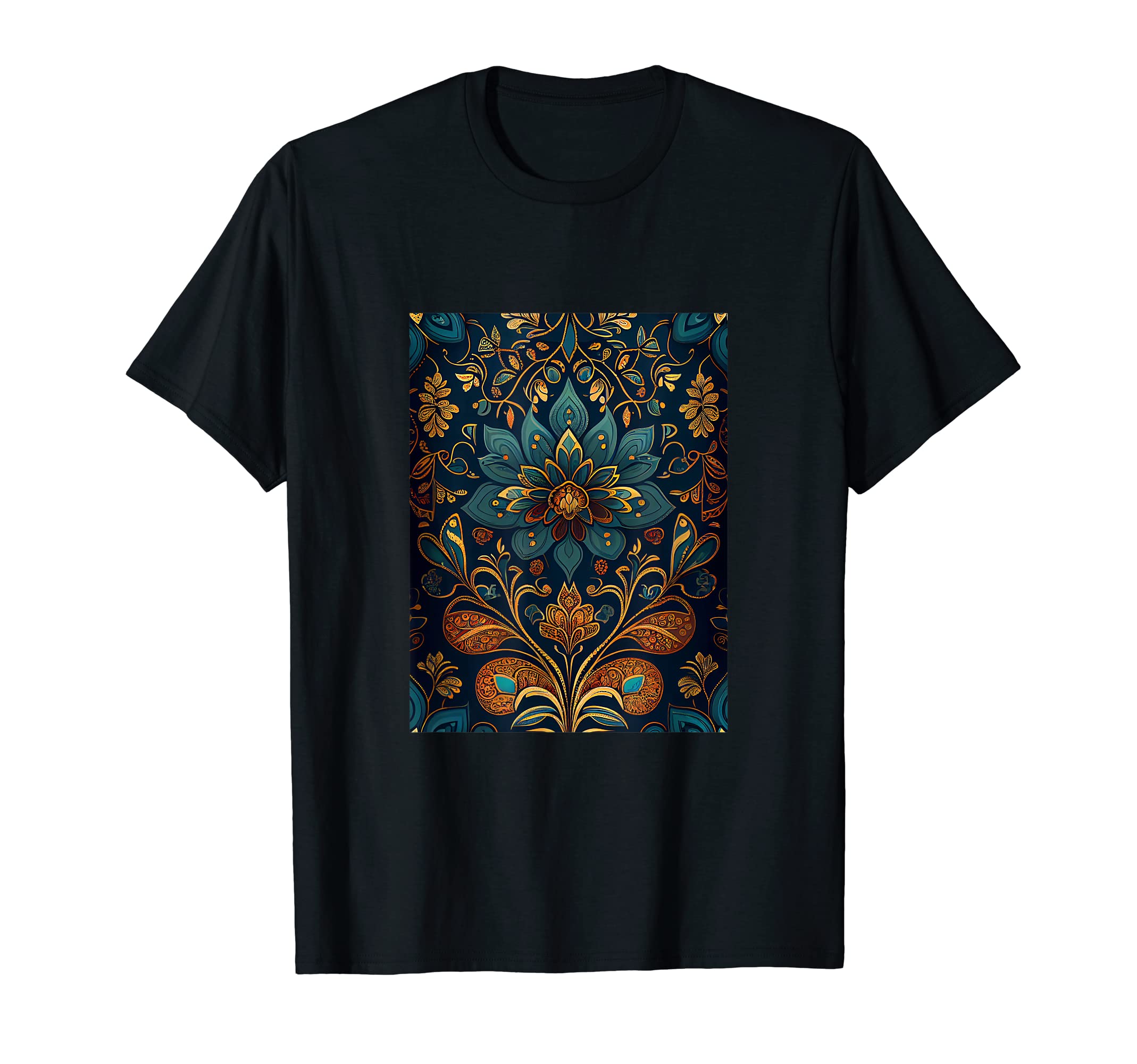 Bohemian Moroccan Pattern Floral Boho T-Shirt - Streetwear Style Men Women - T-Shirt, Sweatshirt, Hoodie