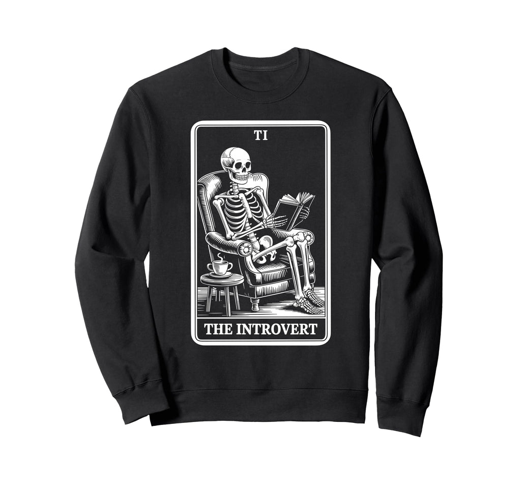 Introvert Tarot Indoorsy Antisocial Sweatshirt - Custom Art Print Unisex - T-Shirt, Sweatshirt, Hoodie