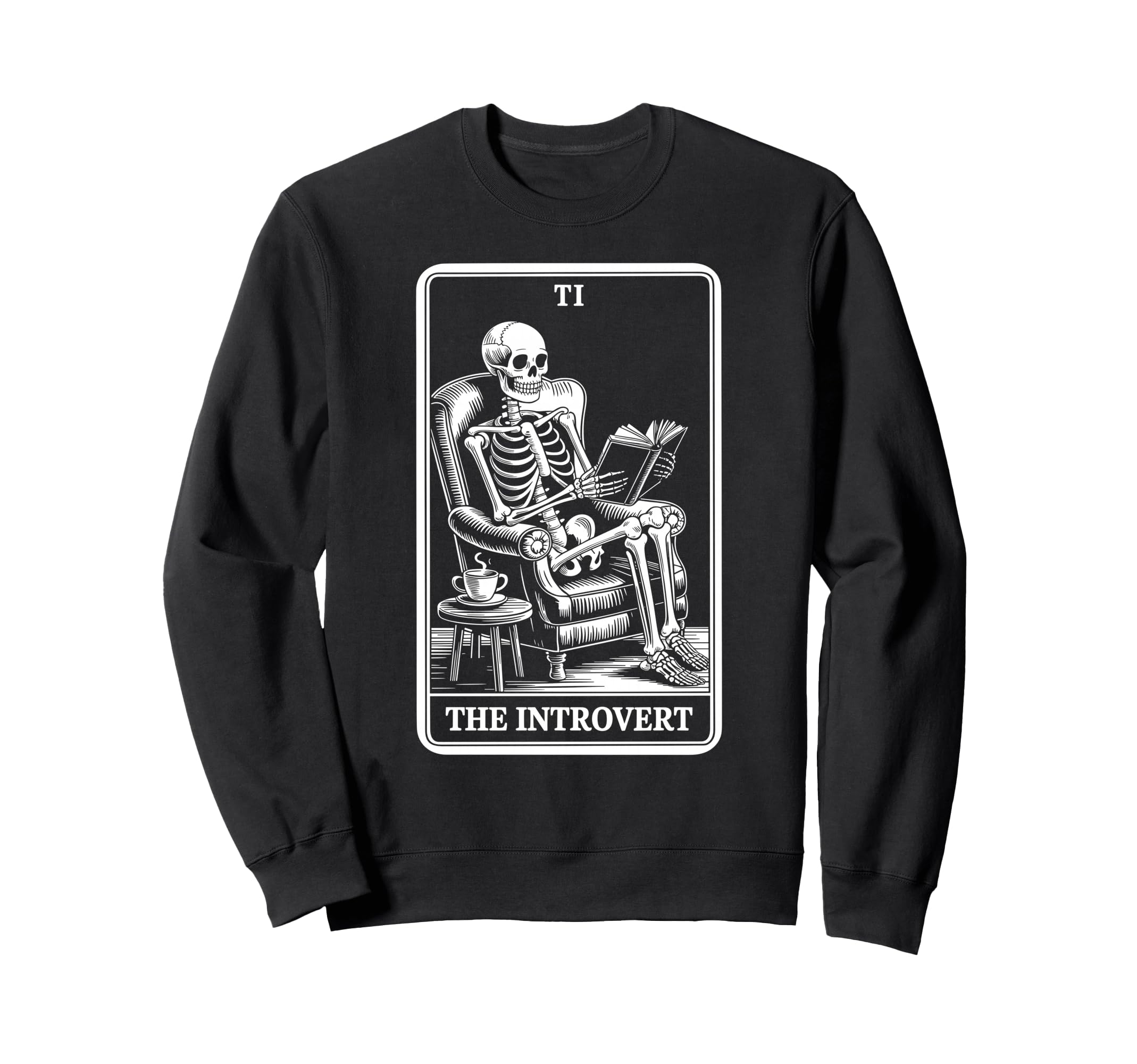 Introvert Tarot Indoorsy Antisocial Sweatshirt - Custom Art Print Unisex - T-Shirt, Sweatshirt, Hoodie