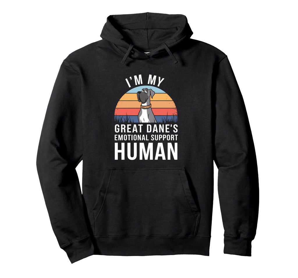 Im My Great Danes Emotional Support Hoodie - Aesthetic Graphic Men Women - T-Shirt, Sweatshirt, Hoodie