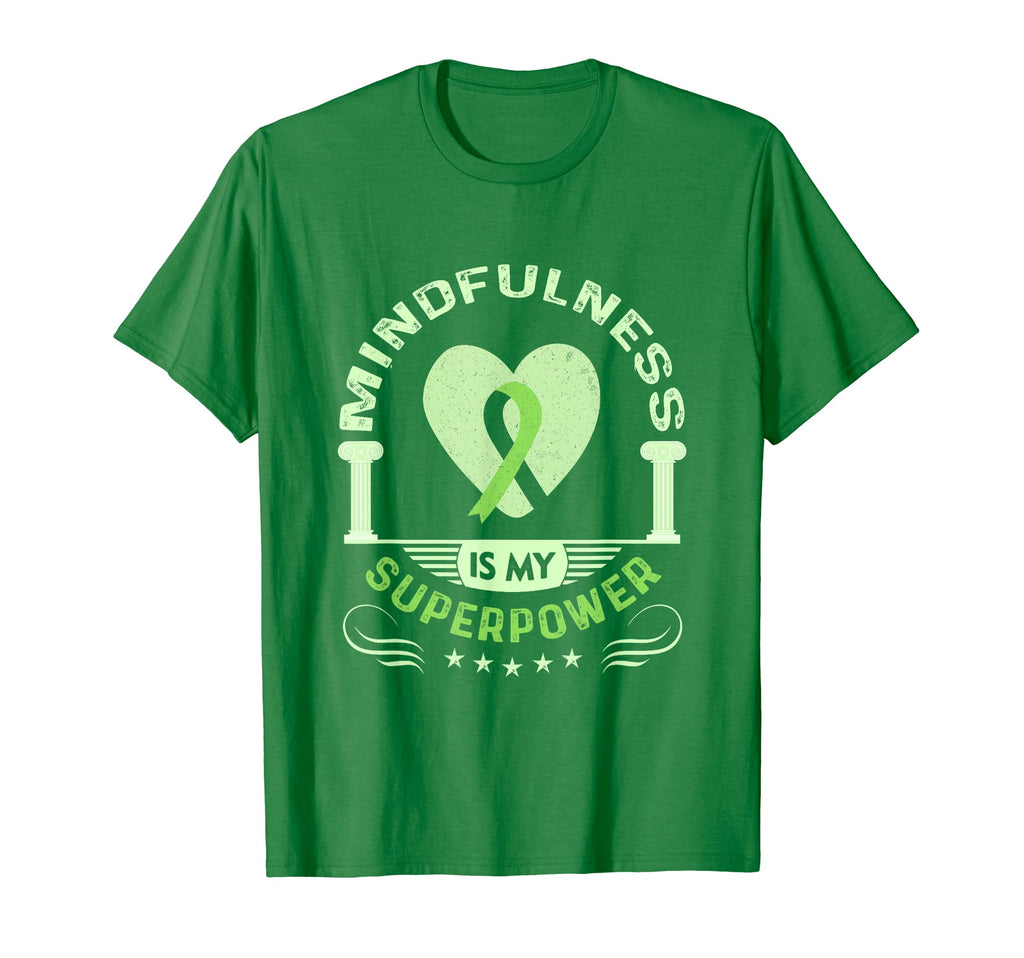 Mental Health Green Mindfulness Mental T-Shirt - Unique Graphic for Adults - T-Shirt, Sweatshirt, Hoodie