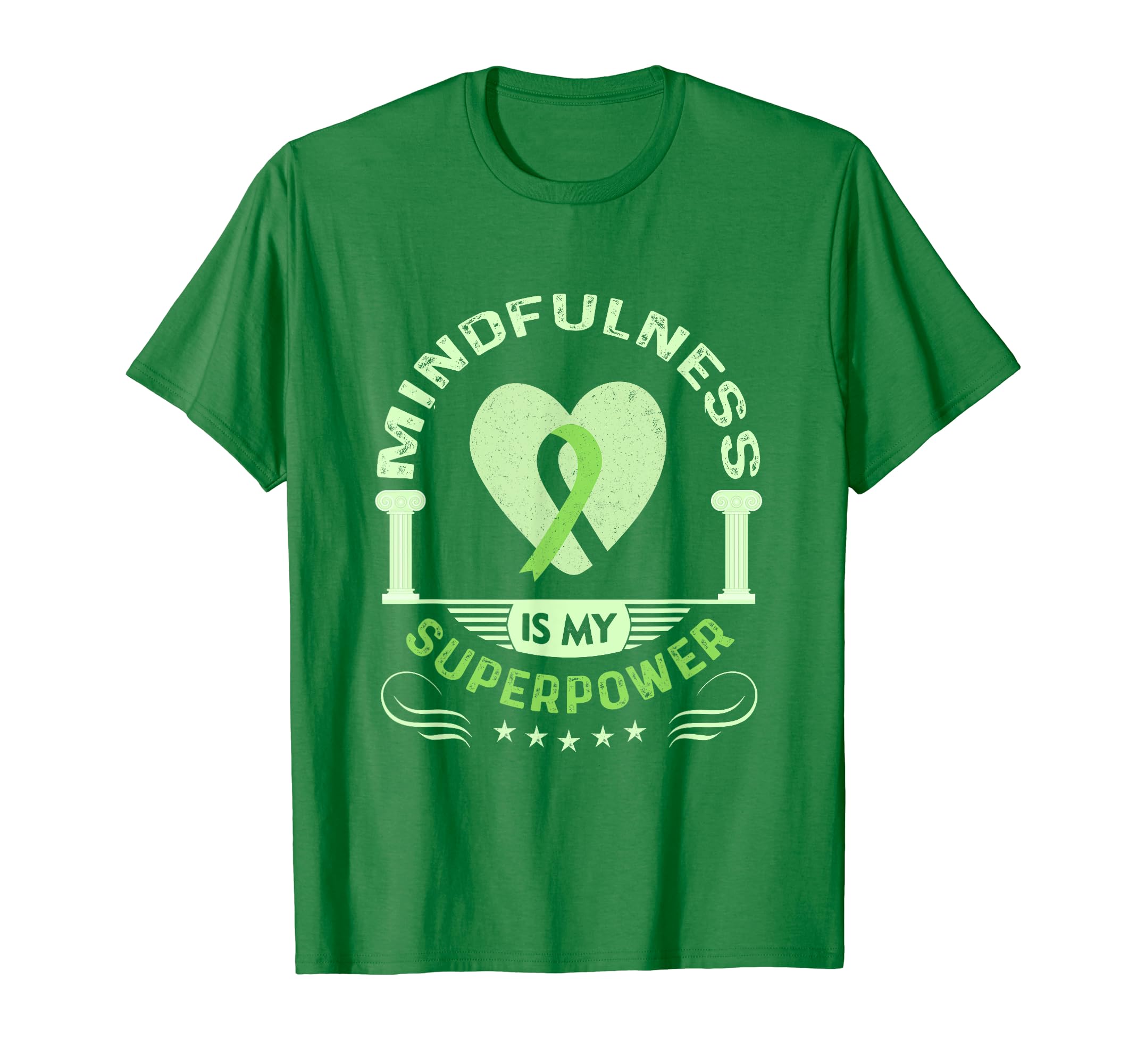 Mental Health Green Mindfulness Mental T-Shirt - Unique Graphic for Adults - T-Shirt, Sweatshirt, Hoodie