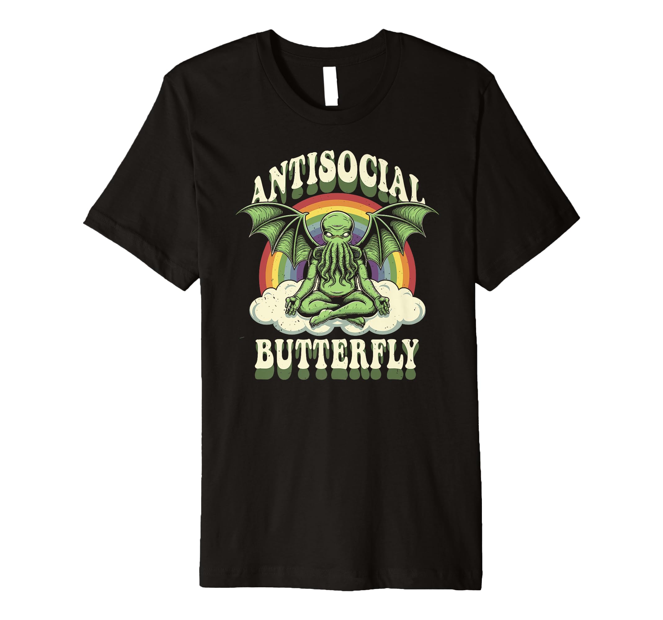 Cthulhu Antisocial Butterfly Cthulhu T-Shirt - Graphic Print for Adults - T-Shirt, Sweatshirt, Hoodie
