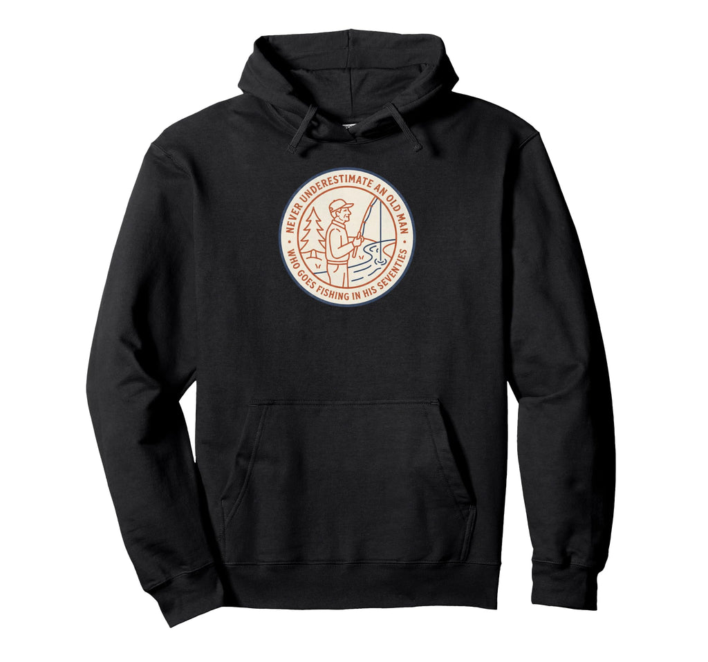 Never Underestimate Old Who Goes Hoodie - Custom Art Print Men Women - T-Shirt, Sweatshirt, Hoodie