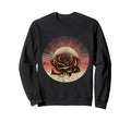 Sunset Rose Floral Nostalgia Vector Sweatshirt - Novelty Apparel Unisex - T-Shirt, Sweatshirt, Hoodie