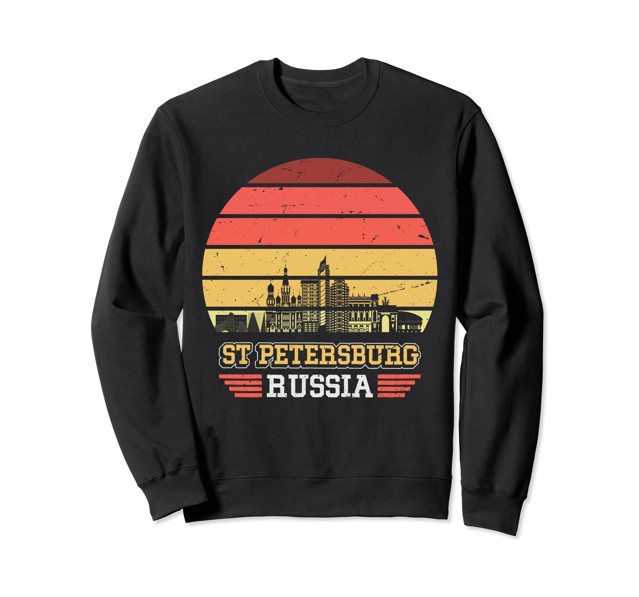 St Petersburg Russia Sunset Sweatshirt - Aesthetic Graphic Men Women - T-Shirt, Sweatshirt, Hoodie