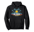 Aloha Hawaii Beach Sunset Hawaiian Hoodie - Custom Art Print Men Women - T-Shirt, Sweatshirt, Hoodie