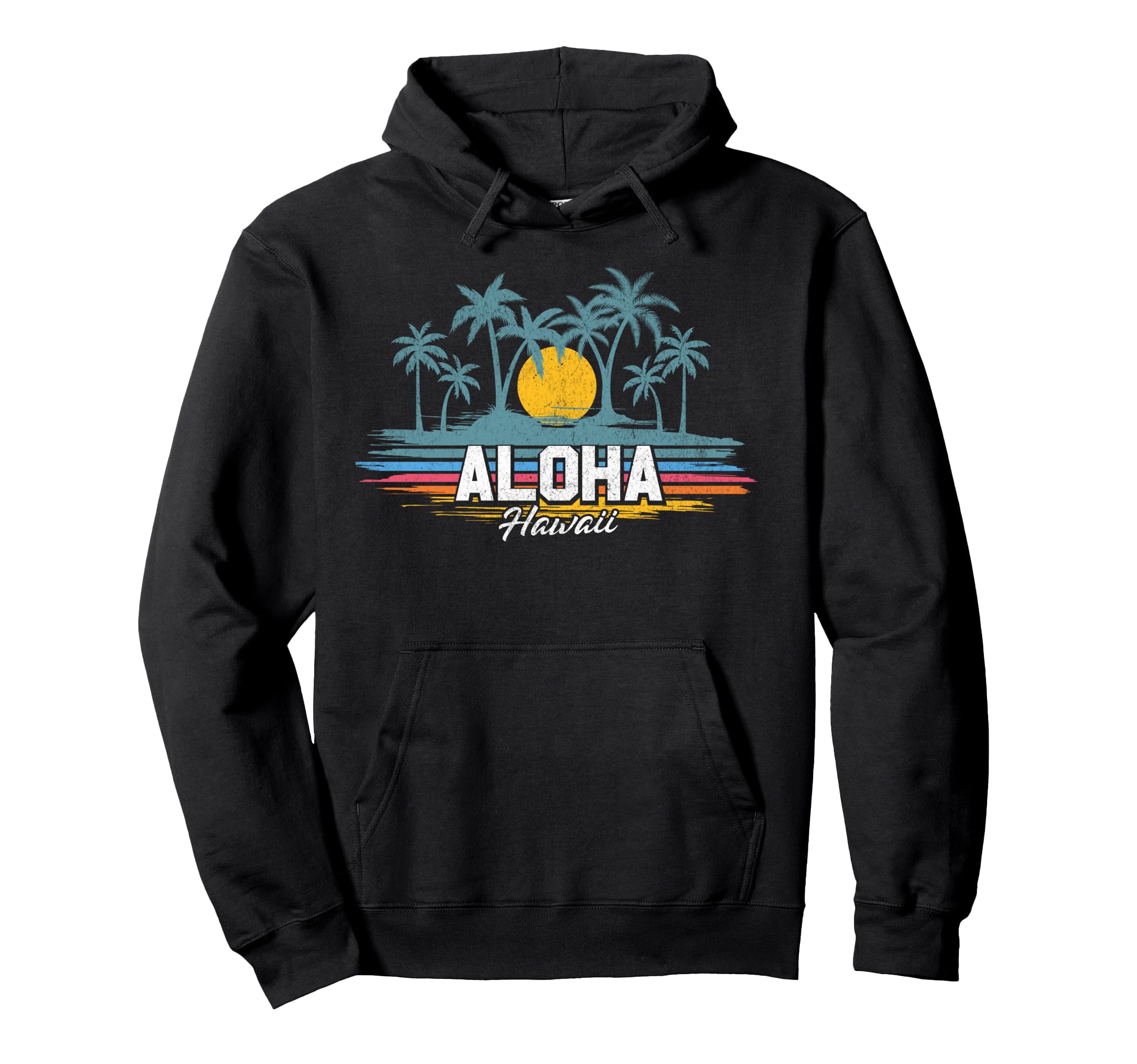 Aloha Hawaii Beach Sunset Hawaiian Hoodie - Custom Art Print Men Women - T-Shirt, Sweatshirt, Hoodie