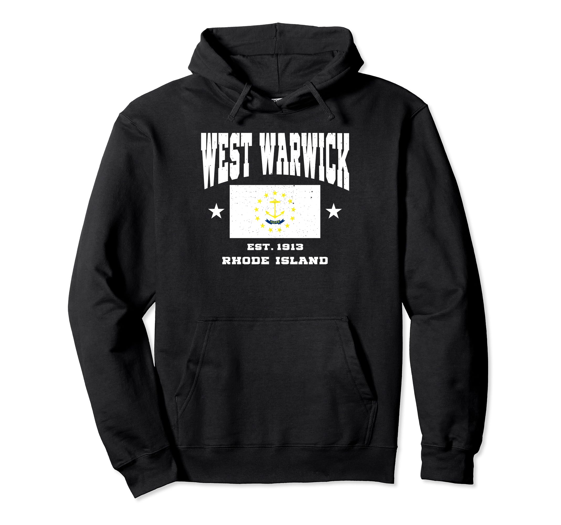 West Warwick Rhode Island Ri Throwback Hoodie - Streetwear Style for Adults - T-Shirt, Sweatshirt, Hoodie