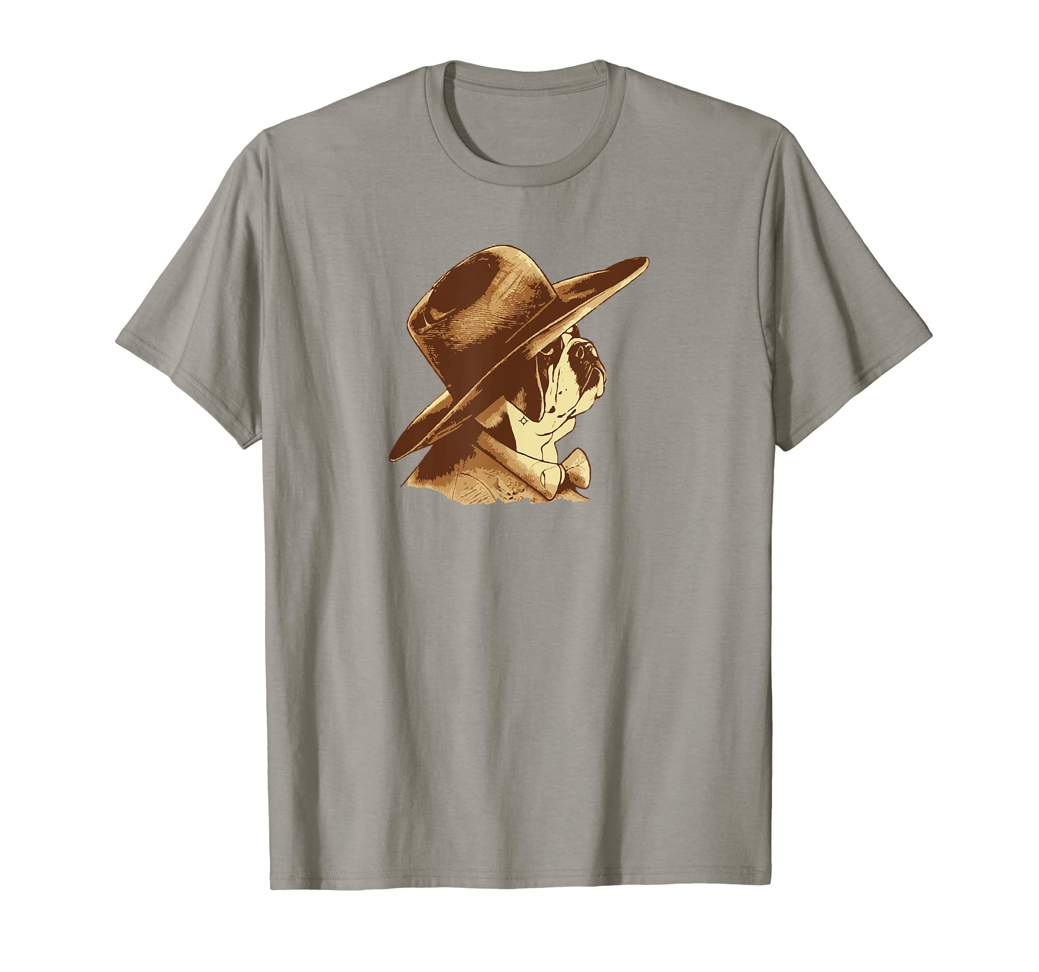 English Bulldog Puppy Cowboy Funny Dog T-Shirt - Trendy Graphic for Adults - T-Shirt, Sweatshirt, Hoodie