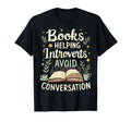 Books Helping Introverts Avoid T-Shirt - Custom Art Print for Adults - T-Shirt, Sweatshirt, Hoodie