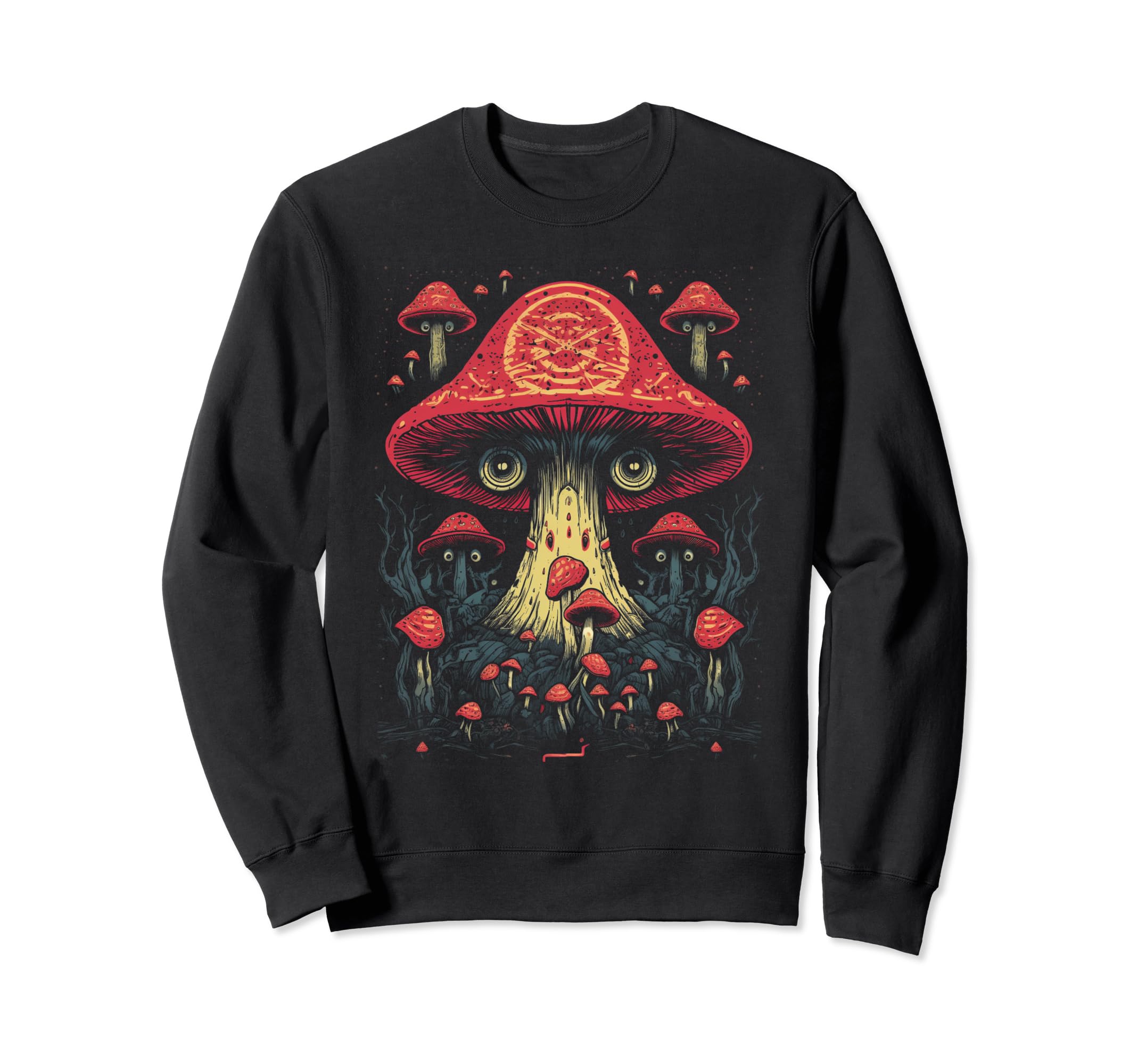 Mushroom 70S 80S 90S 2 Sweatshirt - Trendy Graphic Unisex - T-Shirt, Sweatshirt, Hoodie