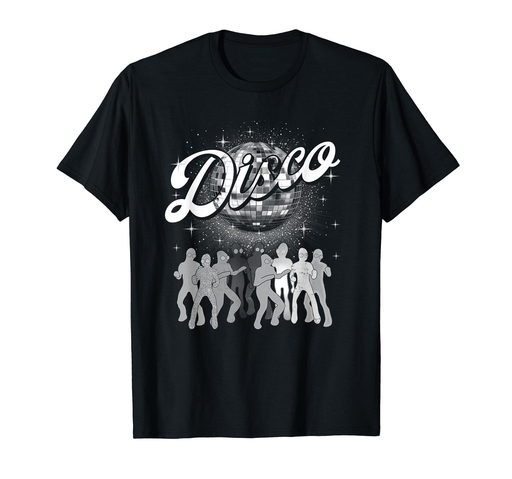 Black And White Disco Ball Club T-Shirt - Casual Everyday Wear Men Women - T-Shirt, Sweatshirt, Hoodie