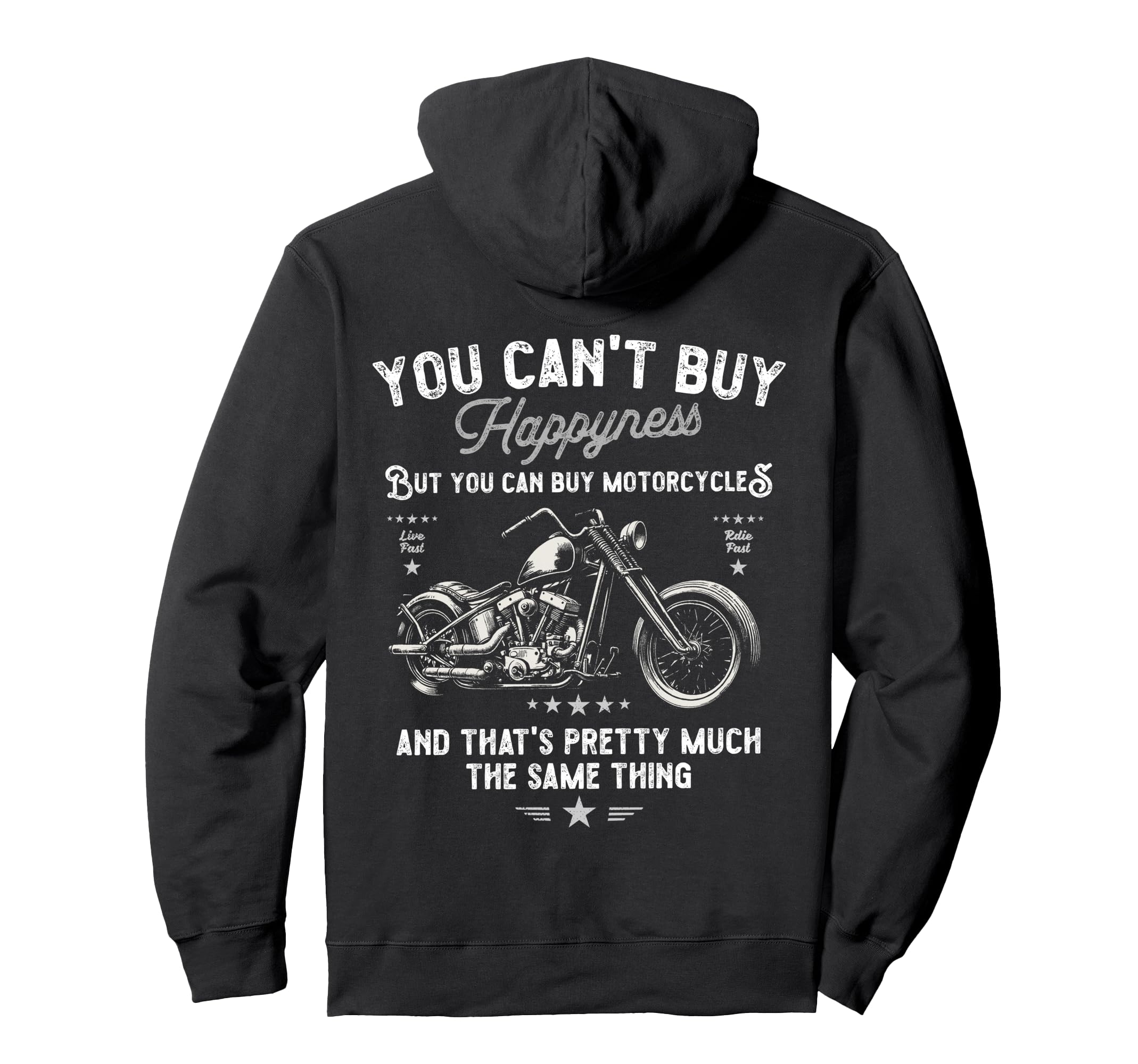 Mens Motorbike Birthday Funny Old Hoodie - Streetwear Style Men Women - T-Shirt, Sweatshirt, Hoodie