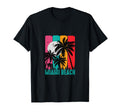 Miami Beach 80S Aesthetic Outrun T-Shirt - Aesthetic Graphic for Adults - T-Shirt, Sweatshirt, Hoodie