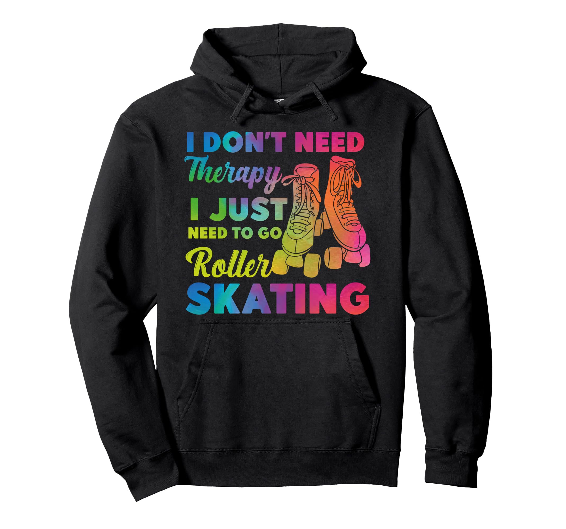 Roller Skating Skate 1970S Watercolor Hoodie - Graphic Print Men Women - T-Shirt, Sweatshirt, Hoodie