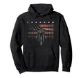 American Flag Motorcycle Hoodie - Minimalist Print for Adults - T-Shirt, Sweatshirt, Hoodie