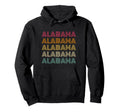 Alabama 70S 80S Throwback Hoodie - Unique Graphic Men Women - T-Shirt, Sweatshirt, Hoodie