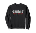 Ghent Belgium Austria 70S 80S Type Flag Sweatshirt - Novelty Apparel Unisex - T-Shirt, Sweatshirt, Hoodie