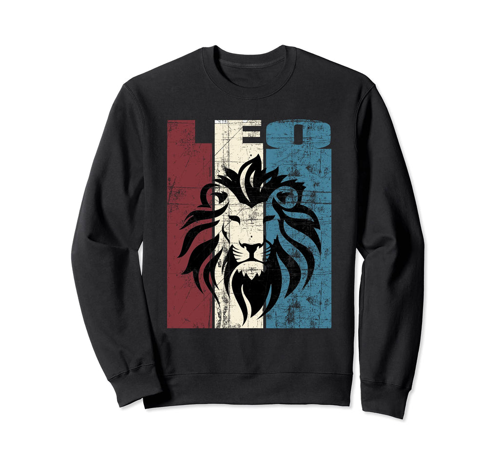 Leo Leo Distressed Sweatshirt - Custom Art Print for Adults - T-Shirt, Sweatshirt, Hoodie