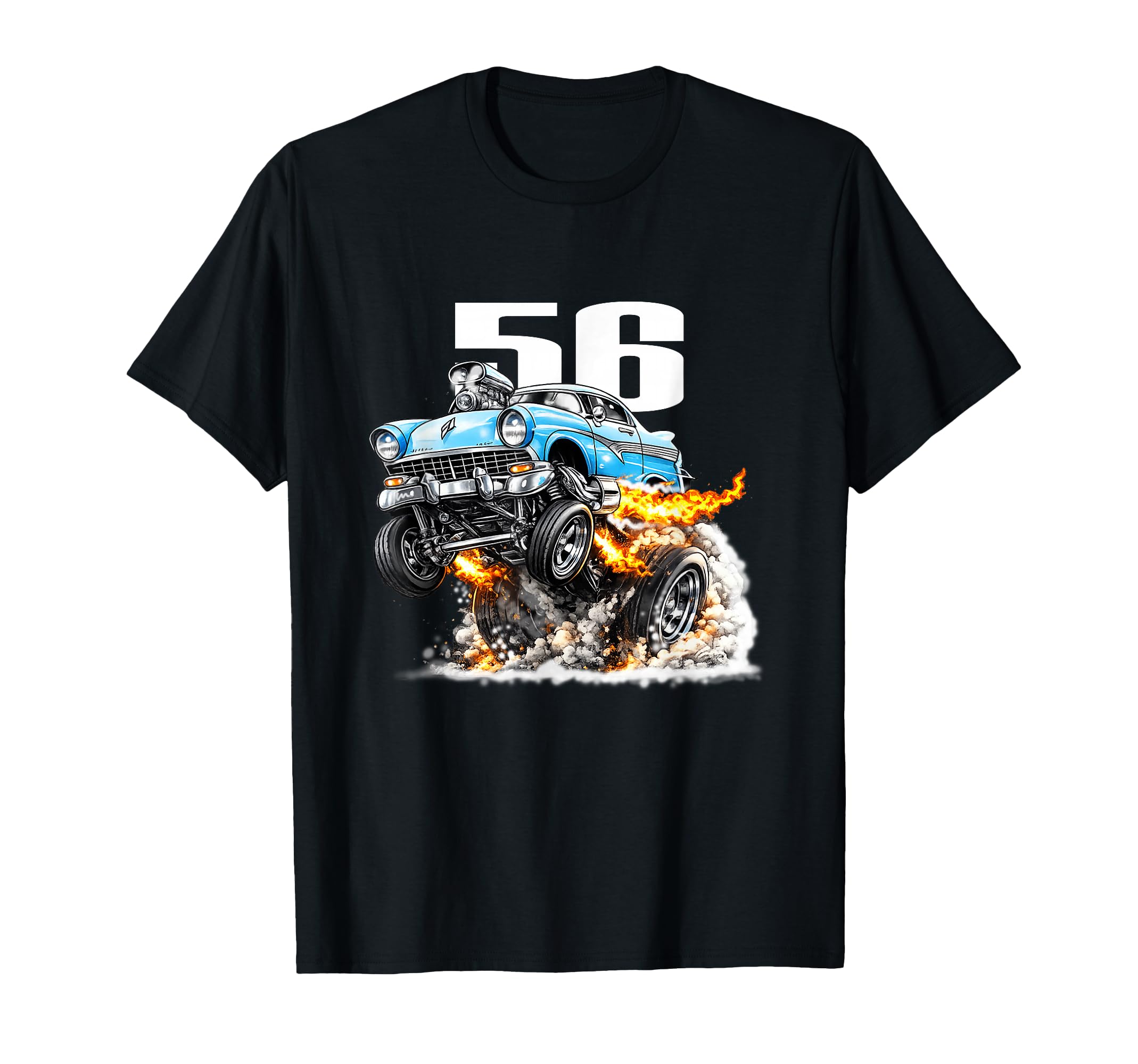 1956 Hot Rod Cartoon American Muscle T-Shirt - Fun Novelty Design Men Women - T-Shirt, Sweatshirt, Hoodie