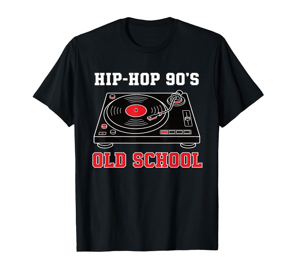 Hip Hop 90S Old School Vinyl Turntable Old T-Shirt - Trendy Graphic Unisex - T-Shirt, Sweatshirt, Hoodie