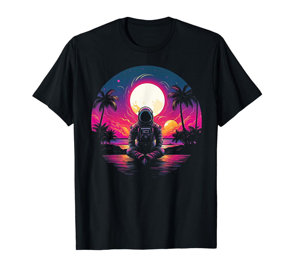 Synthwave Astronaut Cyberpunk 80S Sci Fi 28 T-Shirt - Graphic Print Unisex - T-Shirt, Sweatshirt, Hoodie