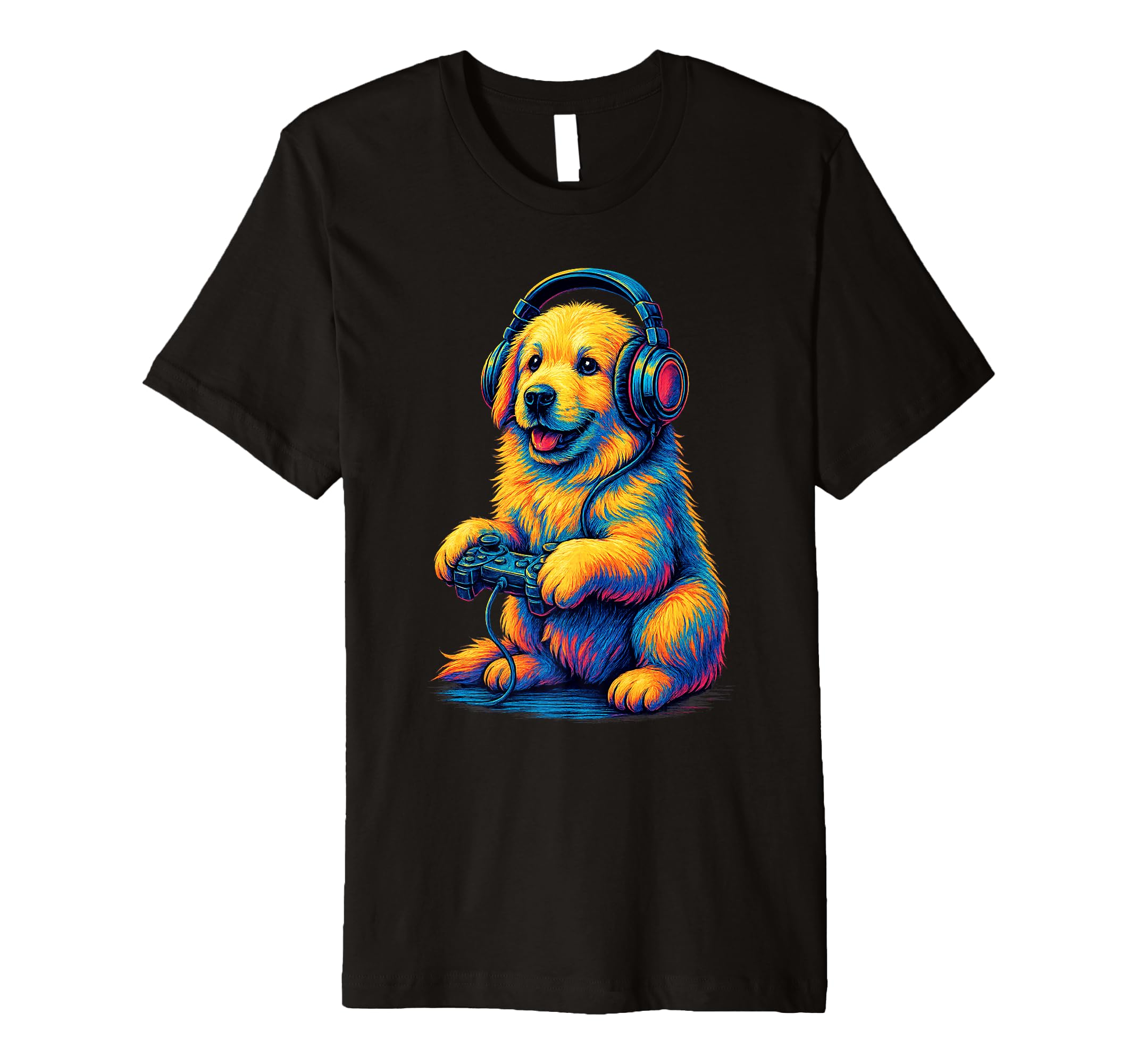 Great Pyrenees Gamer Gaming Dog Lover T-Shirt - Unique Graphic Unisex - T-Shirt, Sweatshirt, Hoodie