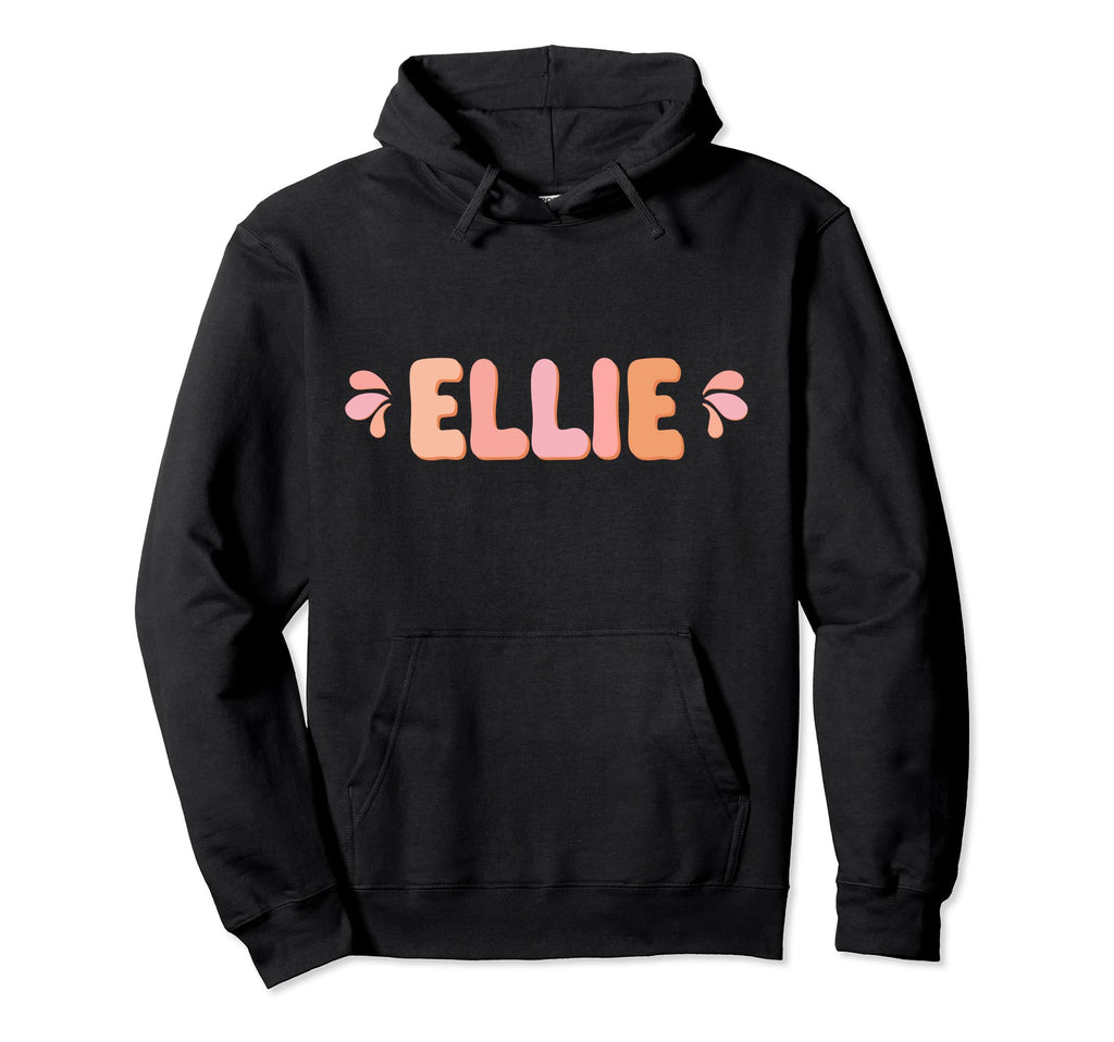 My First Name Is Ellie Eighties Hoodie - Aesthetic Graphic for Adults - T-Shirt, Sweatshirt, Hoodie