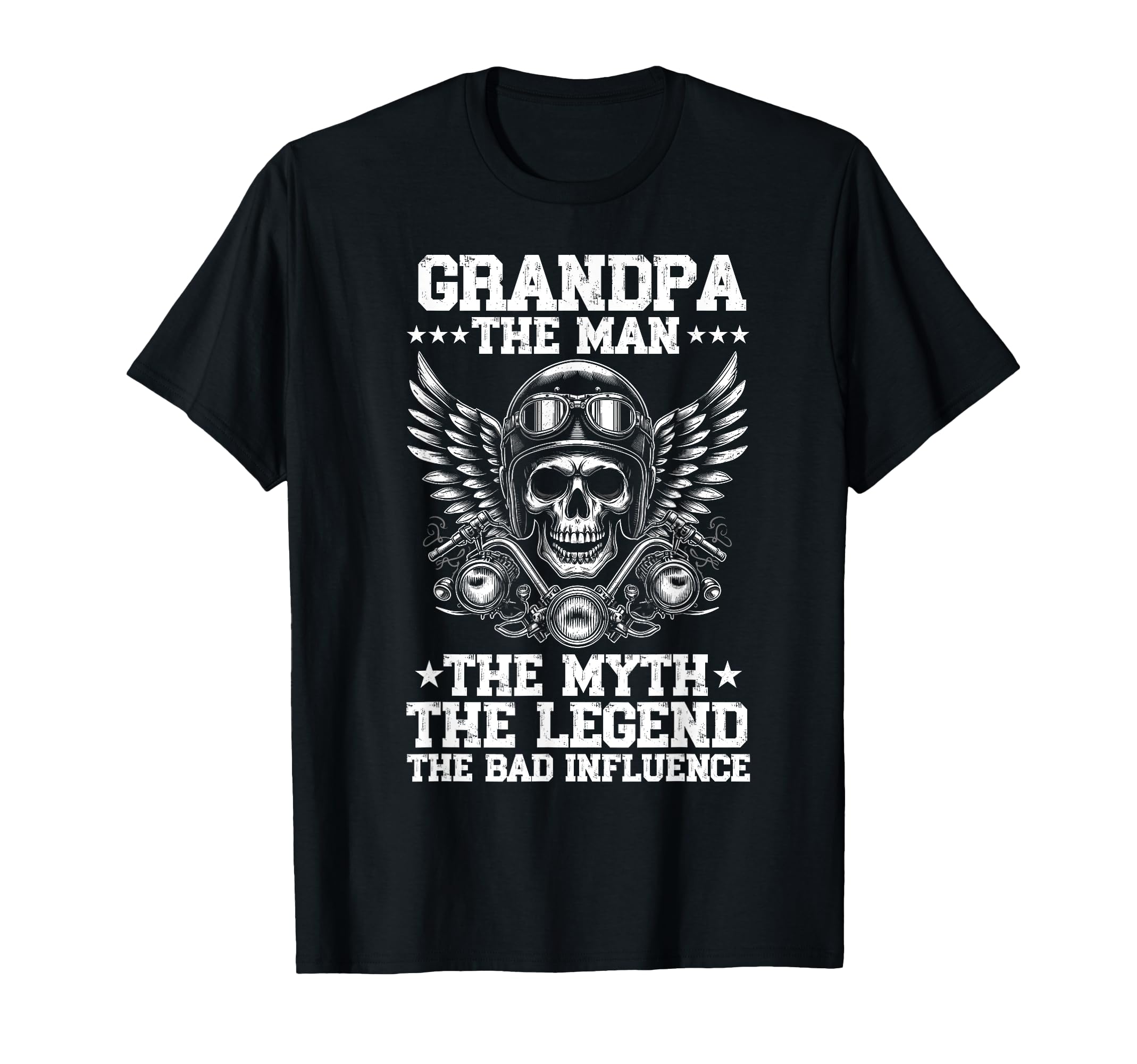 Grandpa Myth Legend Motorcycle T-Shirt - Minimalist Print Unisex - T-Shirt, Sweatshirt, Hoodie