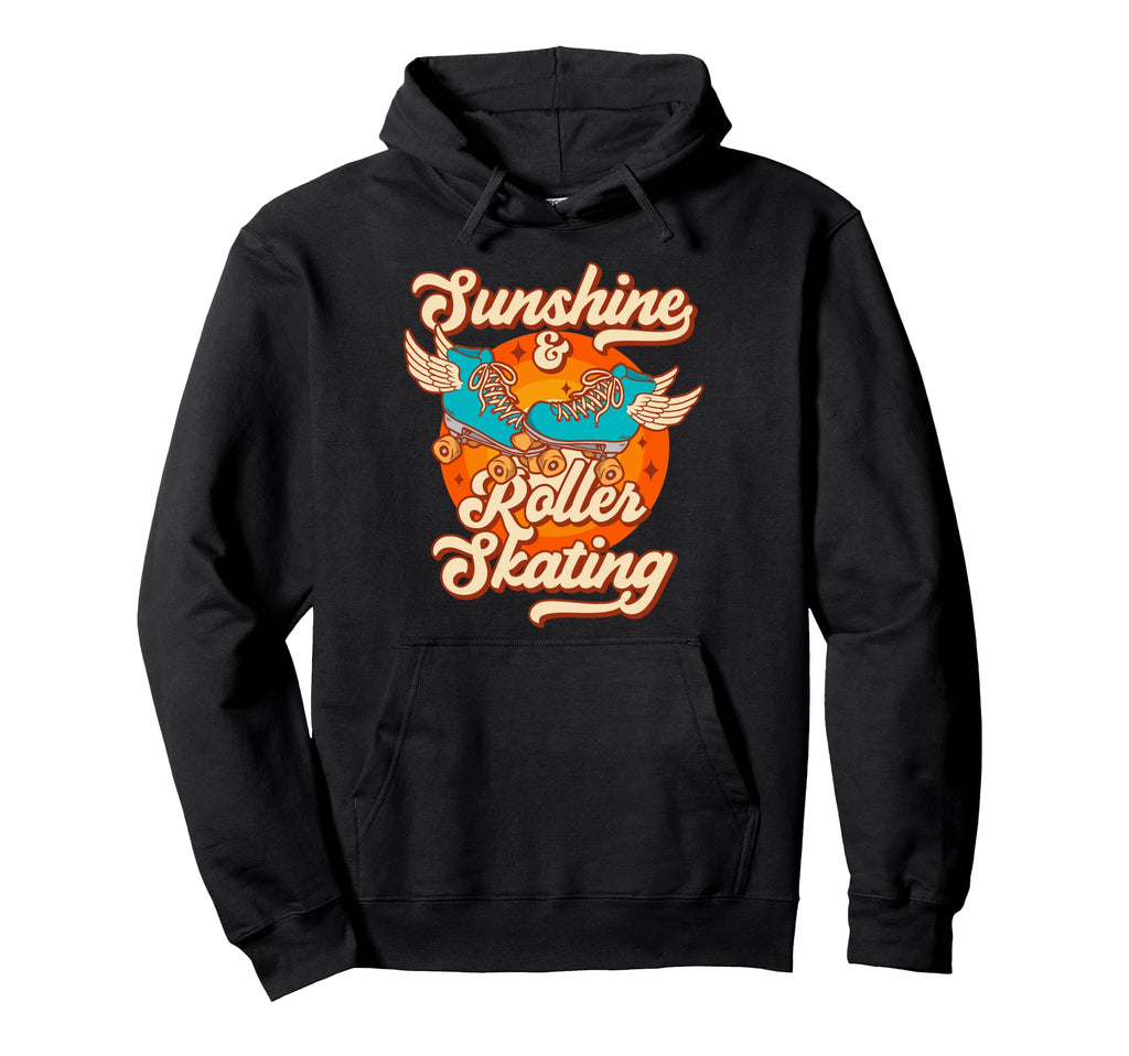 Roller Skating Skate 1970S Sunshine Roller Hoodie - Graphic Print Unisex - T-Shirt, Sweatshirt, Hoodie