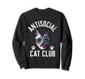 Antisocial Cat Club Introvert Cat Sweatshirt - Graphic Print Men Women - T-Shirt, Sweatshirt, Hoodie