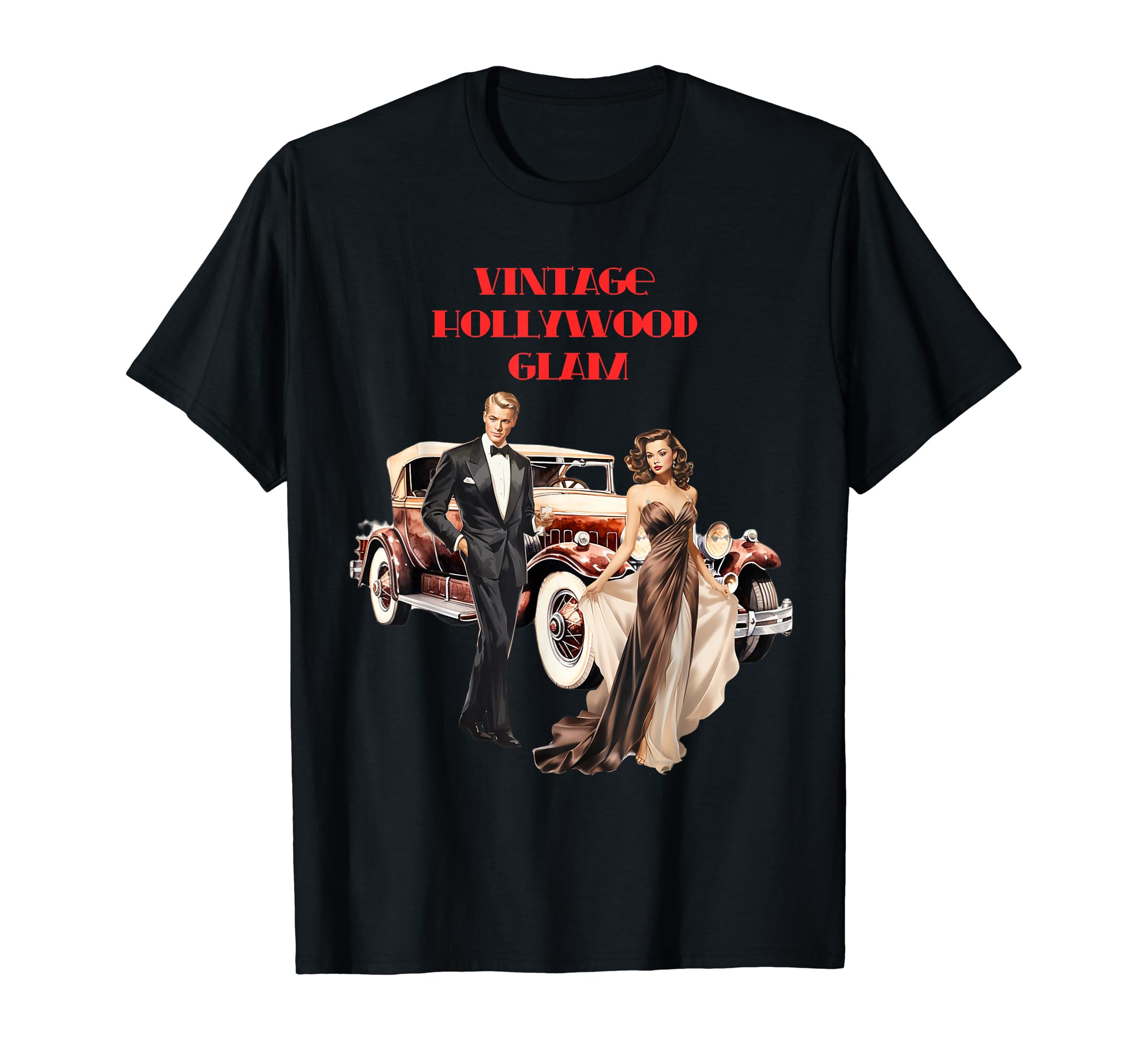 Hollywood Glam T-Shirt - Trendy Graphic Unisex - T-Shirt, Sweatshirt, Hoodie