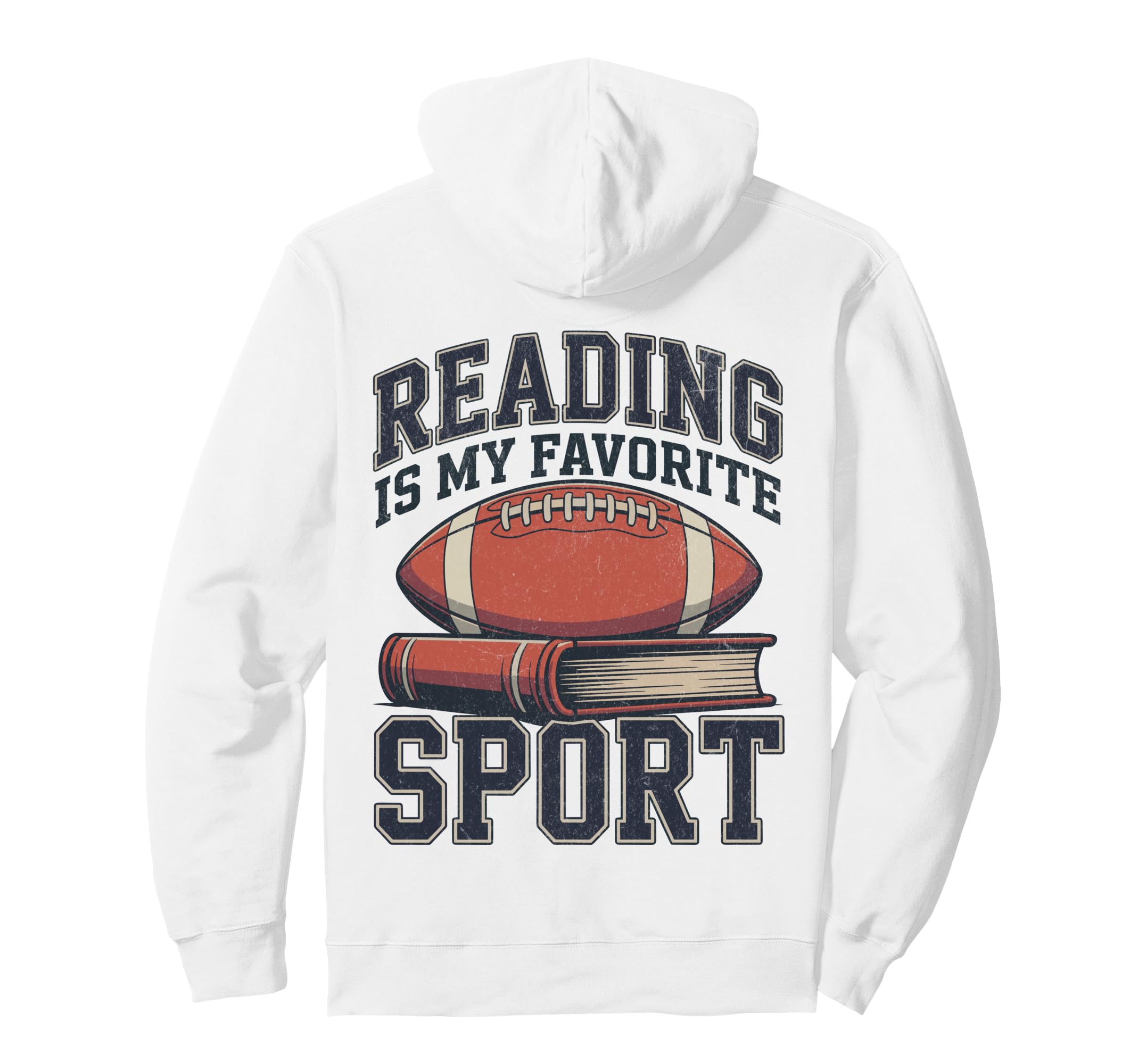 Reading Is My Favorite Sport Funny Hoodie - Minimalist Print Unisex - T-Shirt, Sweatshirt, Hoodie