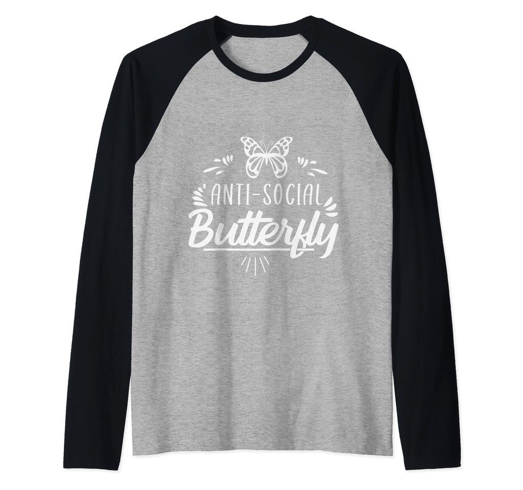 Funny Anti Social Butterfly Teen Hoodie - Streetwear Style for Adults - T-Shirt, Sweatshirt, Hoodie