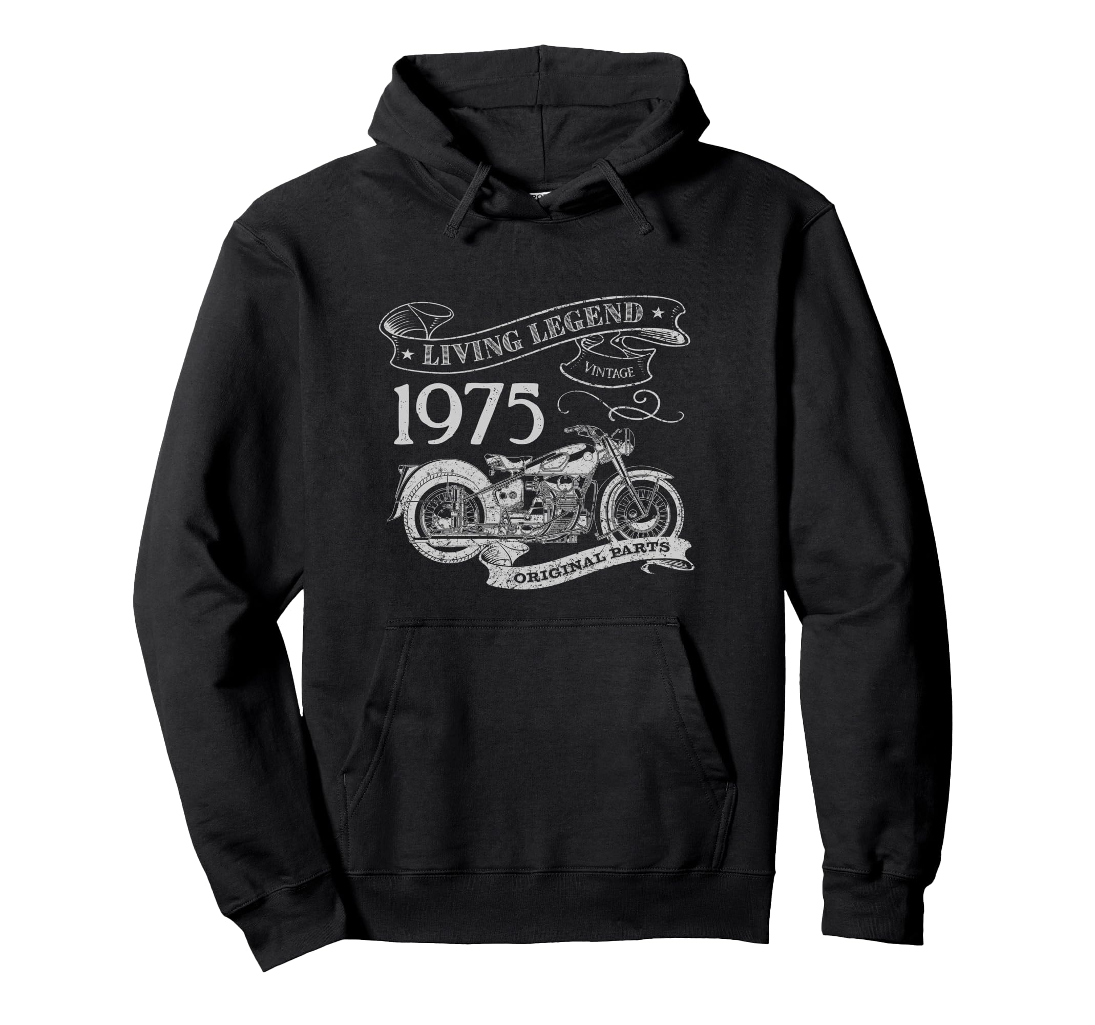 50Th Birthday 1975 Living Legend Hoodie - Custom Art Print Unisex - T-Shirt, Sweatshirt, Hoodie