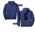 Number 6 Distressed Grunge Back Hoodie - Aesthetic Graphic Men Women - T-Shirt, Sweatshirt, Hoodie