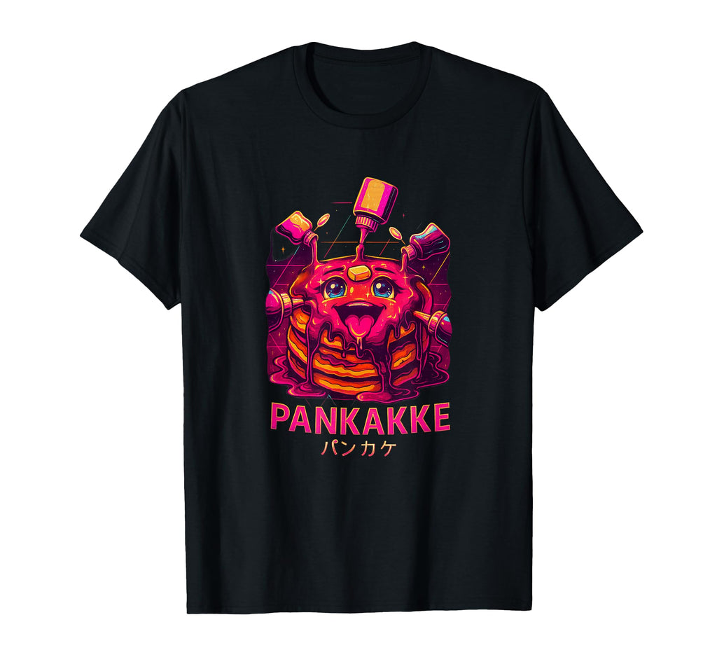 Pankakke Kawaii Dripping Pancake T-Shirt - Fun Novelty Design for Adults - T-Shirt, Sweatshirt, Hoodie