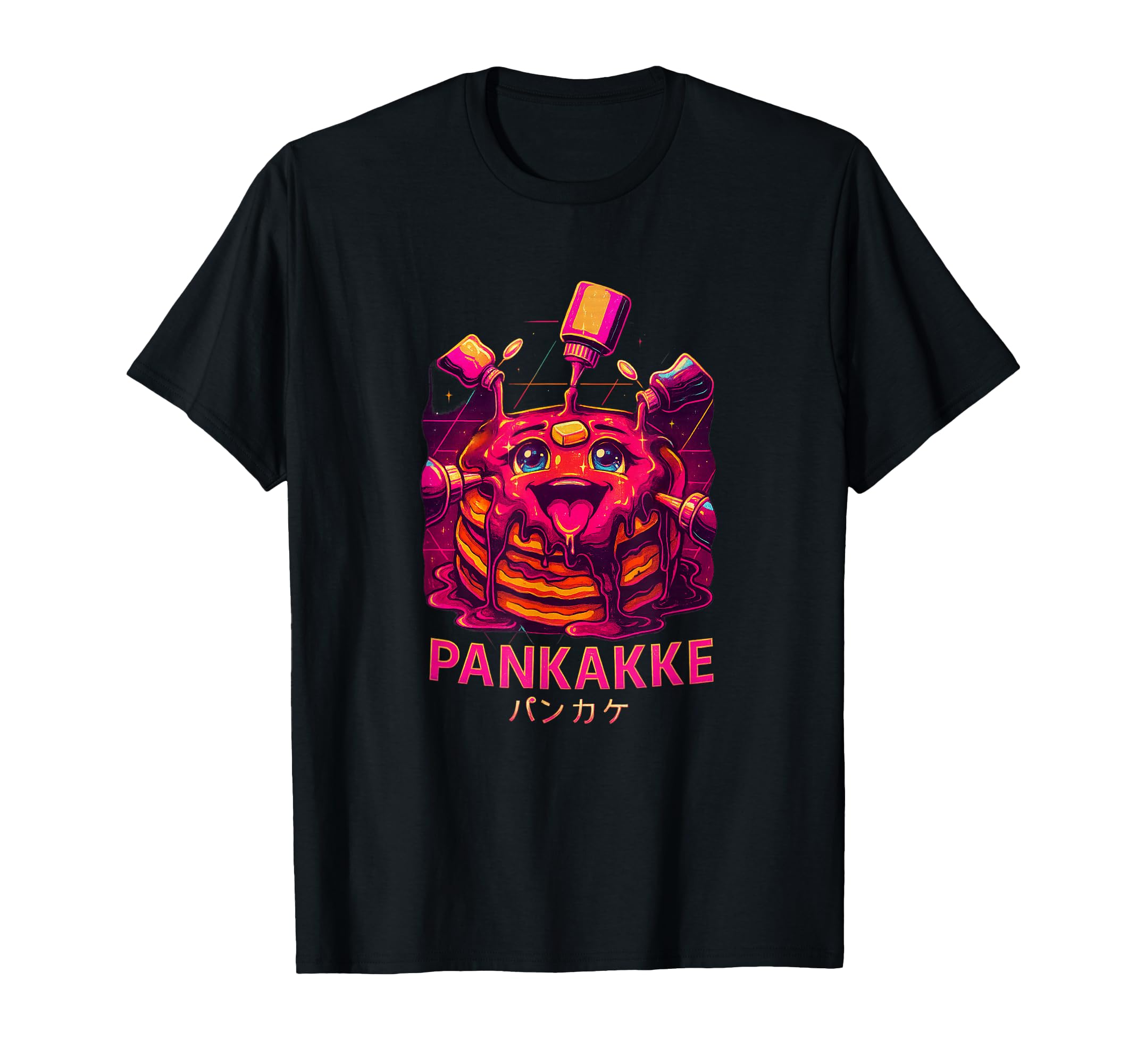 Pankakke Kawaii Dripping Pancake T-Shirt - Fun Novelty Design for Adults - T-Shirt, Sweatshirt, Hoodie