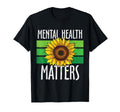 Green Sunflower Mental Health Matters T-Shirt - Graphic Print Unisex - T-Shirt, Sweatshirt, Hoodie