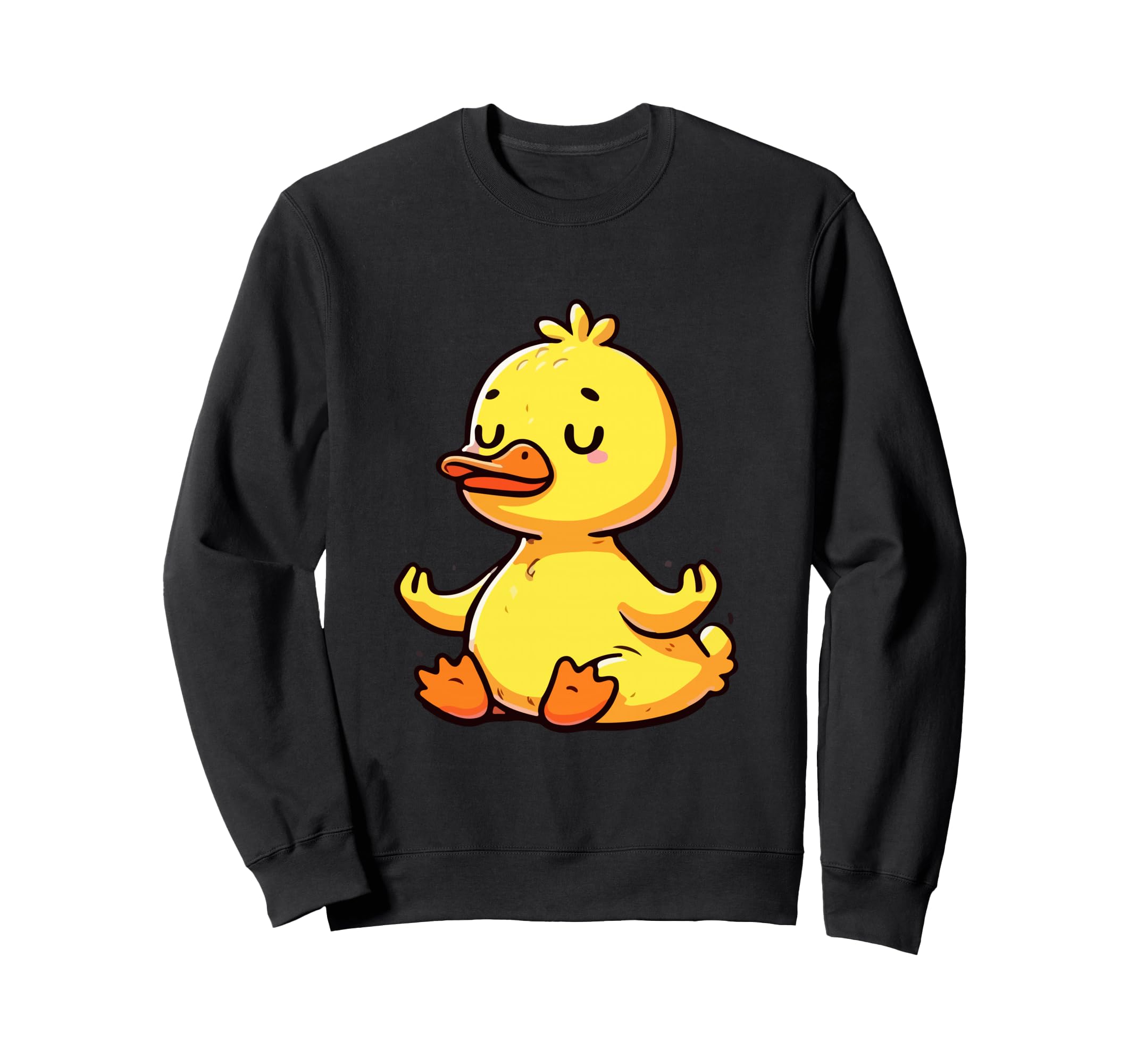 Meditation Duck Yoga Pose Sweatshirt - Fun Novelty Design for Adults - T-Shirt, Sweatshirt, Hoodie