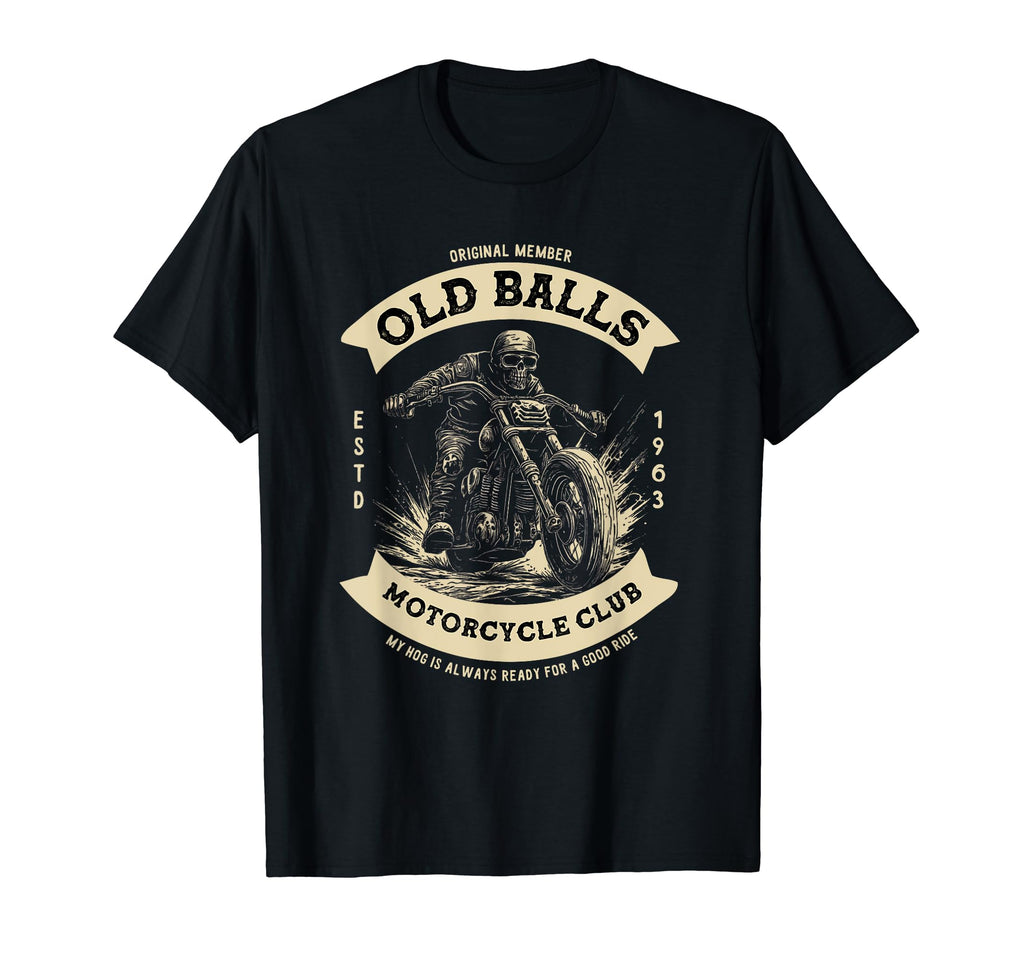 Funny 60Th Birthday Motorcycle Biker Dad T-Shirt - Unique Graphic Unisex - T-Shirt, Sweatshirt, Hoodie