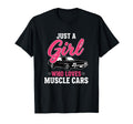 Car Just Who Loves Muscle Car American T-Shirt - Graphic Print for Adults - T-Shirt, Sweatshirt, Hoodie