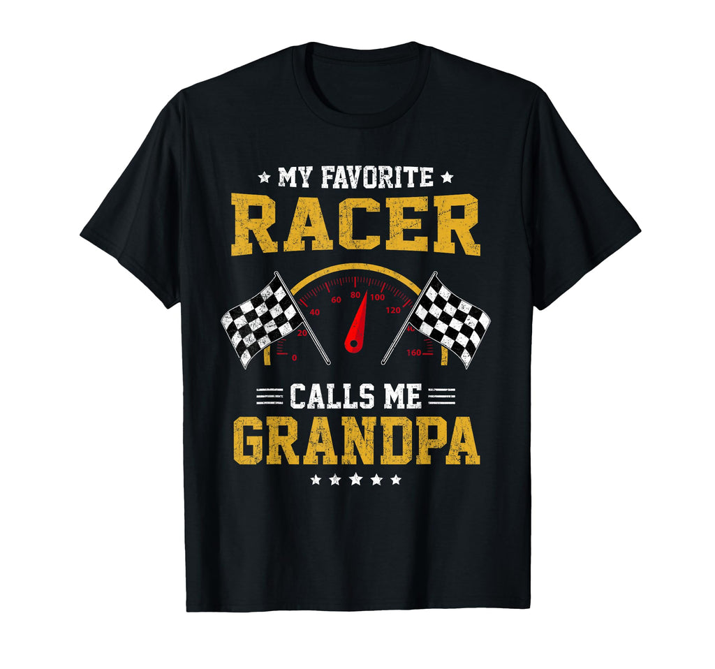 My Favorite Racer Calls Me Grandpa T-Shirt - Minimalist Print Unisex - T-Shirt, Sweatshirt, Hoodie