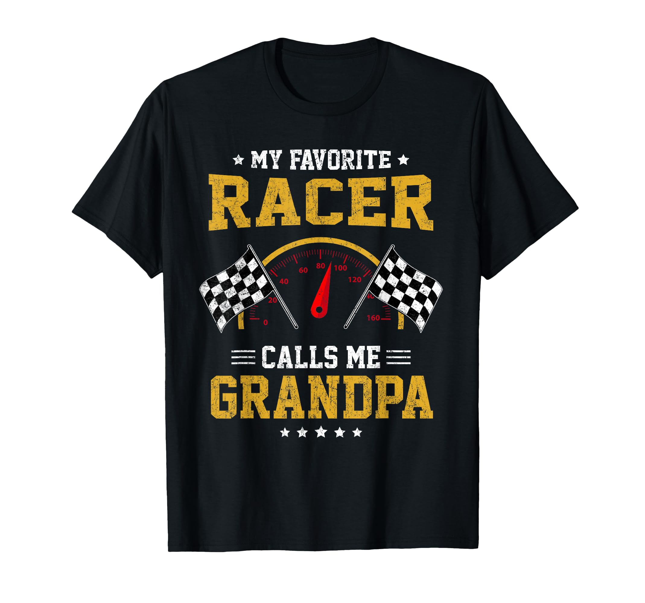My Favorite Racer Calls Me Grandpa T-Shirt - Minimalist Print Unisex - T-Shirt, Sweatshirt, Hoodie